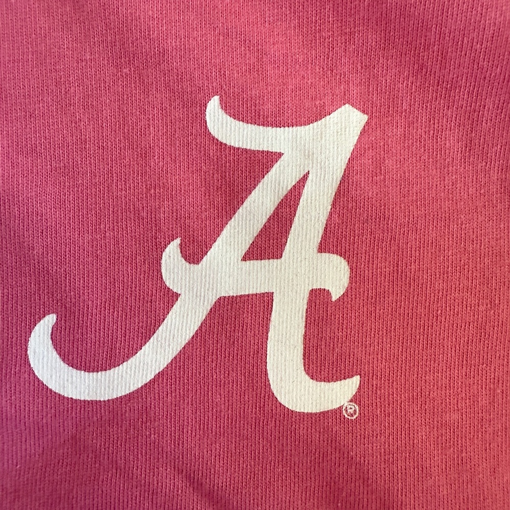 Pink Shirt with White ALABAMA Logo